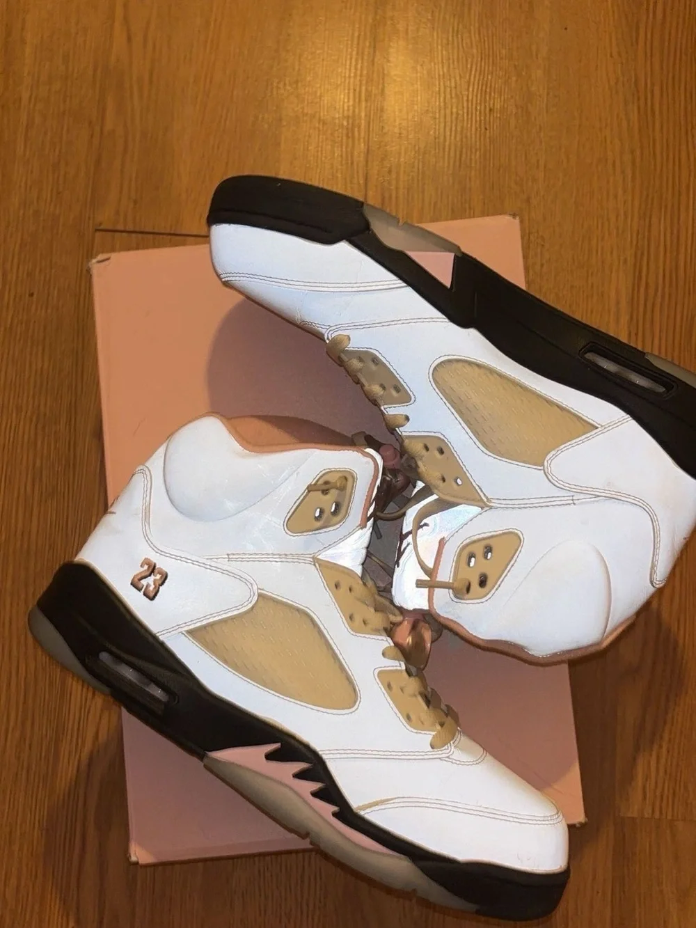 Jordan soft pink 5’s